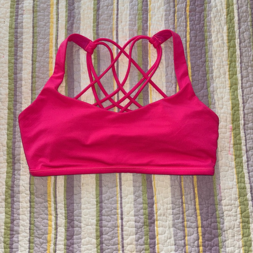 Lululemon Hot pink sports bra with padding
